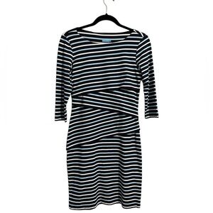J Mclaughlin Womens Catalina Cloth
Tiered Dress Size XS Striped Nautical Bodycon